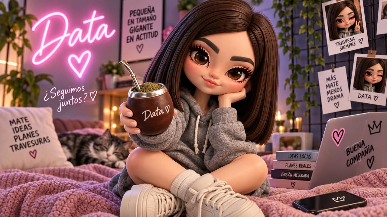 Data tomando mate